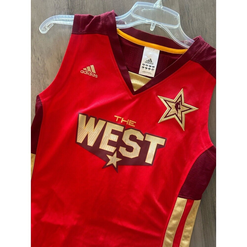 ADIDAS 2011 WEST All Star Game Red Size Small Basketball Jersey Womens